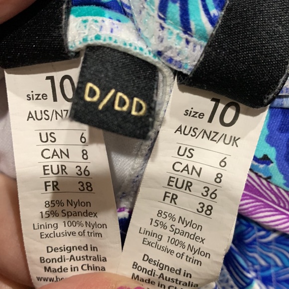 Bra Sz D/DD Bond-Eye Australia swim set - Picture 15 of 15